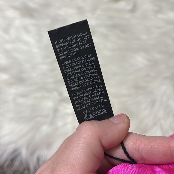 NWOT Flawed VYB Pink Shiny Butter Up High Waist XS Swim Bottoms - Picture 8 of 10